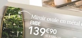 Miroir ovale en métal doré - EMDE dans le catalogue Ambiance & Styles