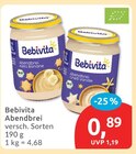 Abendbrei von Bebivita für 0,89 € bei budni im Angebot Abendbrei von Bebivita im aktuellen budni Prospekt