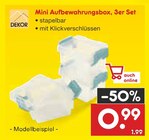 Mini Aufbewahrungsbox, 3er Set im Angebot bei Netto Marken-Discount in Duisburg Mini Aufbewahrungsbox, 3er Set Angebote von DEKOR bei Netto Marken-Discount Duisburg für 0,99 €