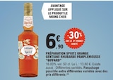 Préparation Spritz Orange Gentiane Rhubarbe Pamplemousse - GIFFARD dans le catalogue E.Leclerc
