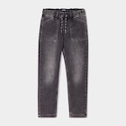 Promo Jean stretch jogger taille élastiquée denim gris garçon à 17,99 € dans le catalogue La Halle à Malauzat