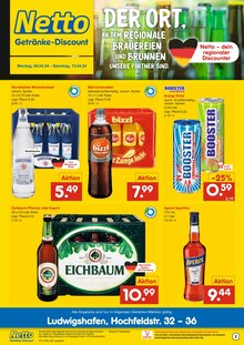 Tafelwasser im Netto Marken-Discount Prospekt "20% auf frisches Obst & Gemüse" mit 2 Seiten (Mannheim)