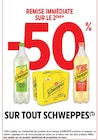 Promo -50% de remise immédiate sur le 2ème sur tout Schweppes à  dans le catalogue Intermarché Hyper à Lunel-Viel