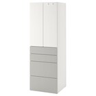 Kleiderschrank weiß grau/4 Schubladen von SMÅSTAD / PLATSA für 193,00 € bei IKEA im Angebot Kleiderschrank weiß grau/4 Schubladen von SMÅSTAD / PLATSA im aktuellen IKEA Prospekt
