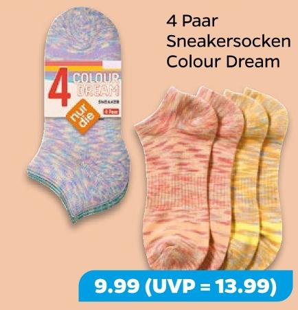 Sneakersocken Colour Dream
