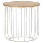 BEISTELLTISCH 45/45/45 cm Eiche massiv Weiß, Eichefarben rund von Landscape im aktuellen XXXLutz Prospekt für 89,00 €