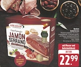 Jamón Serrano im Angebot bei E center in Nürnberg Jamón Serrano Angebote von Abraham bei E center Nürnberg für 22,99 €