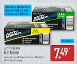 Batterien AA Mignon LR6 von ACTIV ENERGY für 7,49 € bei ALDI Nord im Angebot Batterien AA Mignon LR6 von ACTIV ENERGY im aktuellen ALDI Nord Prospekt