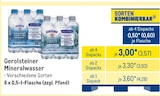 Mineralwasser Angebote von Gerolsteiner bei METRO Recklinghausen für 3,57 €