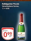 Piccolo im Angebot bei GLOBUS in Castrop-Rauxel Piccolo Angebote von Rotkäppchen bei GLOBUS Castrop-Rauxel für 0,99 €