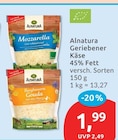 Geriebener Käse von Alnatura im aktuellen budni Prospekt