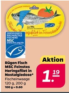 Fisch von Rügen Fisch im aktuellen NETTO mit dem Scottie Prospekt für 1.19€
