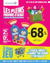 Catalogue E.Leclerc à La Roche-sur-Yon cette semaine, valable du 15/09/2026 au 26/09/2026 Prospectus E.Leclerc à La Roche-sur-Yon, "LES PLEINS POUVOIRS D'ACHAT", 44 pages de promos valables du 15/09/2026 au 26/09/2026