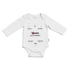 Body Annonce Manches Longues Papa - P'tit bisou en promo chez Aubert Body Annonce Manches Longues Papa - P'tit bisou dans le catalogue Aubert