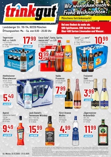 Bier im Trinkgut Prospekt "Aktuelle Angebote" mit 4 Seiten (München)