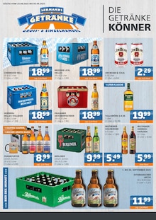 Bier im Getränke Lehmann - Getränke A-Z Prospekt "DIE GETRÄNKEKÖNNER" mit 4 Seiten (Eberswalde)