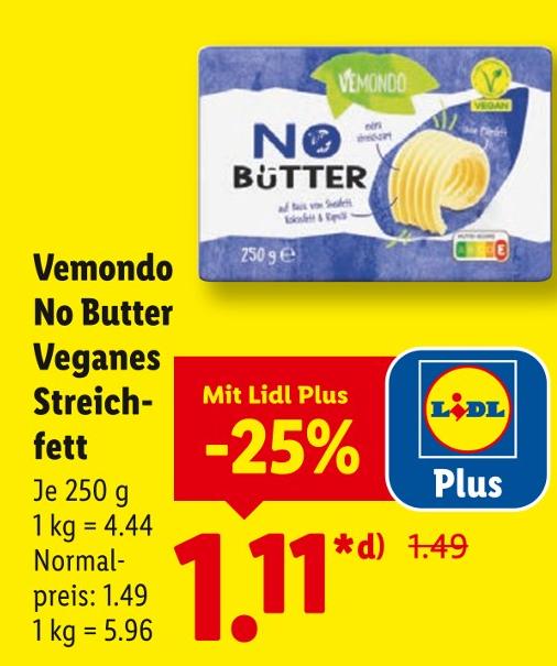 No Butter Veganes Streichfett
