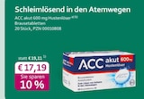 Schleimlösend in den Atemwegen bei mea - meine apotheke im Prospekt "" für 17,19 €