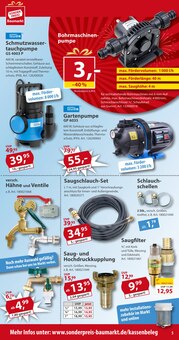 Wasser im Sonderpreis Baumarkt Prospekt "… da wo die Schraube wohnt!" mit 20 Seiten (Göttingen)