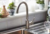 Mitigeur de cuisine haut en laiton chromé h. 33,5 cm katiki - COOKE & LEWIS en promo chez Castorama Grenoble à 39,90 €