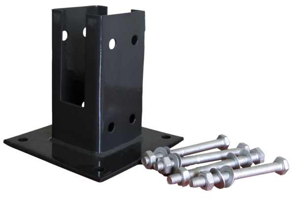 Platine de fixation pour poteau bois "neva"