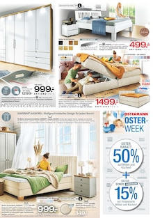 Bett im Ostermann Prospekt "Vom Osterhasen versteckt bei Ostermann entdeckt" mit 16 Seiten (Neuss)