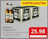 Aktuelle Warsteiner Angebote bei Getränkefachmarkt Rausch in Wetzlar Aktuelles Warsteiner Angebot bei Getränkefachmarkt Rausch in Wetzlar ab 25,98 €