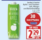 Apfel- und Traubensaft, Mango- und Bananennektar von becker's bester für 2,29 € bei EDEKA im Angebot Apfel- und Traubensaft, Mango- und Bananennektar von becker's bester im aktuellen EDEKA Prospekt