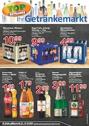 Cola im TOP Getränke Prospekt in Grevenbroich Aktueller TOP Getränke Prospekt mit Cola, "Aktuelle Angebote", Seite 1