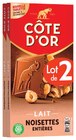 Tablette de Chocolat - COTE D'OR - U Express à Vénissieux Tablette de Chocolat - COTE D'OR en promo chez U Express Vénissieux à 2,69 €
