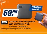 Externe SSD-Festplatte WD Elements SE Angebote von WD bei expert Ansbach für 69,99 €