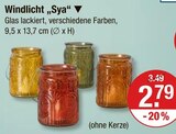 Aktuelle Kerzen Angebote bei V-Markt in Regensburg Aktuelles Windlicht „Sya“ Angebot bei V-Markt in Regensburg ab 2,79 €