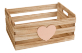 Holzkiste mit Herz groß im TEDi Prospekt Holzkiste mit Herz groß von im aktuellen TEDi Prospekt für 6,00 €