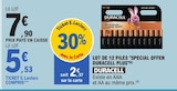 Lot de 12 piles Special Offer Duracell Plus - Duracell en promo chez E.Leclerc Antibes à 5,53 €