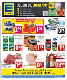 Pizza im aktuellen EDEKA Prospekt (Ingolstadt) Pizza im EDEKA Prospekt "Wir lieben Lebensmittel." mit 32 Seiten (Ingolstadt)