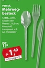 Mehrwegbesteck bei Sonderpreis Baumarkt im Treffurt Prospekt für 1,49 €