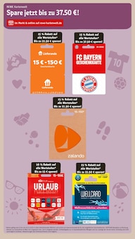 Geschenkkarte im aktuellen REWE Prospekt (Stuttgart) Geschenkkarte im REWE Prospekt "Dein Markt" mit 34 Seiten (Stuttgart)