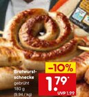 Aktuelle Bratwurst Angebote bei Netto Marken-Discount in Ingolstadt Aktuelles Bratwurst-schnecke Angebot bei Netto Marken-Discount in Ingolstadt ab 1,79 €