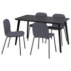 Tisch und 4 Stühle schwarz/Gunnared mittelgrau schwarz Angebote von LISABO / KARLPETTER bei IKEA Hilden für 388,96 €