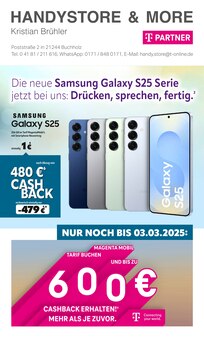 handystore & more Prospekt Die neue Samsung Galaxy S25 Serie jetzt bei uns: Drücken, sprechen, fertig. mit  Seiten in Buxtehude und Umgebung