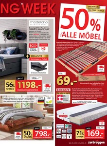 Matratze im Zurbrüggen Prospekt "RED SHOPPING WEEK" mit 20 Seiten (Bremen)