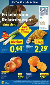 Kartoffeln im Lidl Prospekt "LIDL LOHNT SICH" mit 70 Seiten (Bremerhaven)
