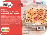 Poulet au curry et au lait de coco, duo de riz - Picard en promo chez Picard Poulet au curry et au lait de coco, duo de riz - Picard dans le catalogue Picard