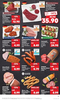 Rindfleisch im Kaufland Prospekt "Aktuelle Angebote" mit 53 Seiten (Leipzig)