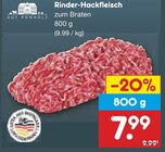 Aktuelles Rinder-Hackfleisch Angebot bei Netto Marken-Discount in Bochum ab 7,99 €