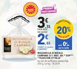 Mozzarella di Bufala Campana 23% Mat. Gr. DOP - TRADIZIONI D'ITALIA dans le catalogue E.Leclerc