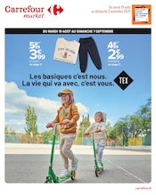 Catalogue Supermarchés Carrefour Market en cours à Rodez et alentours, "Les basiques c’est nous.
La vie qui va avec, c’est vous.", 18 pages, 19/08/2025 - 02/11/2025