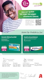 mea - meine apotheke Prospekt für Leipzig mit 4 Seiten mea - meine apotheke Prospekt für Leipzig: "Unsere Juni-Angebote", 4 Seiten, 01.06.2026 - 30.06.2026
