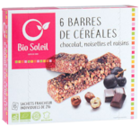 Promo Barres Choco Noisettes et Raisins à 2,57 € dans le catalogue NaturéO à Yerres