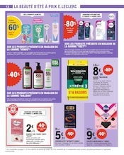 Promos Epilation dans le catalogue "Aux petits soins pour votre budget" de E.Leclerc Epilation en promo dans le catalogue E.Leclerc à la page 12